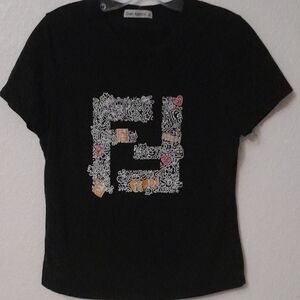 Black Graphic Short Sleeve Tee